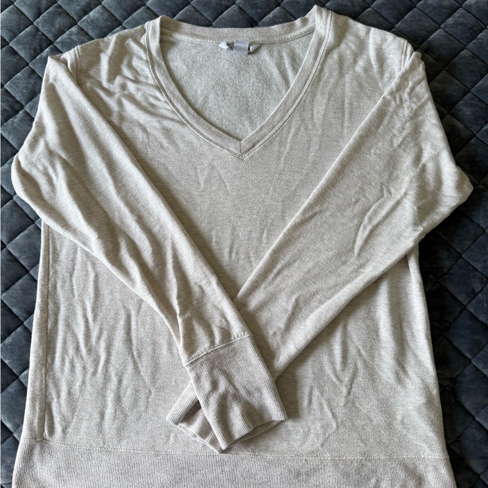 Athleta V-Neck Sweatshirt - large